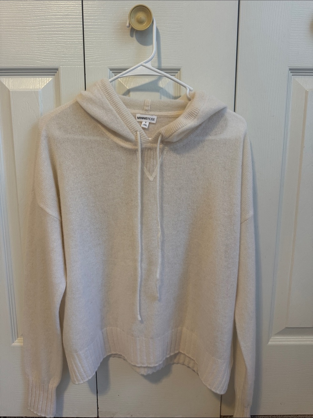 Minnie Rose 100% cashmere hooded sweater